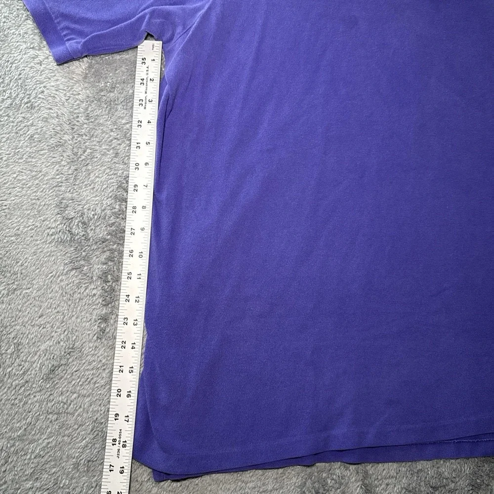 Polo Ralph Lauren Men's 3XLT Purple Short Sleeve Polo Shirt Green Pony